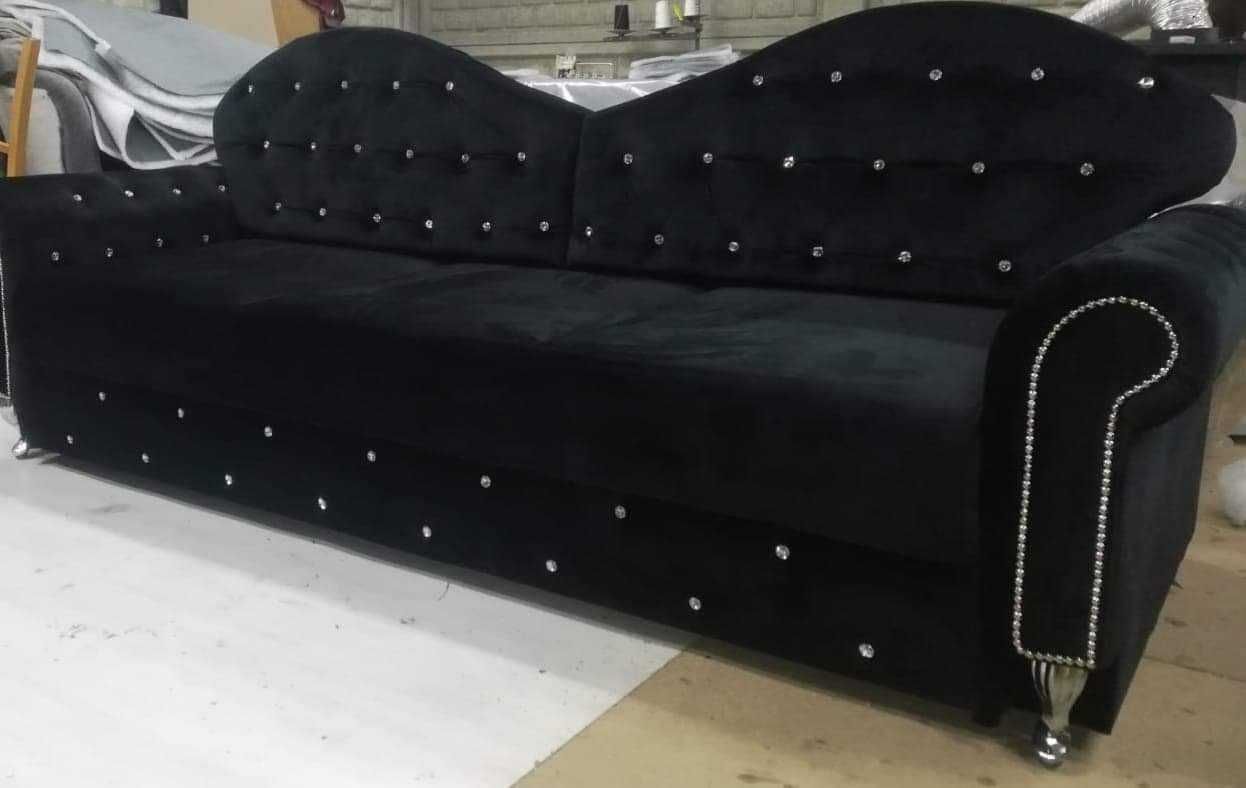 Sofa 230cm wypasiona  kanapa pow spania 150x195 glamour