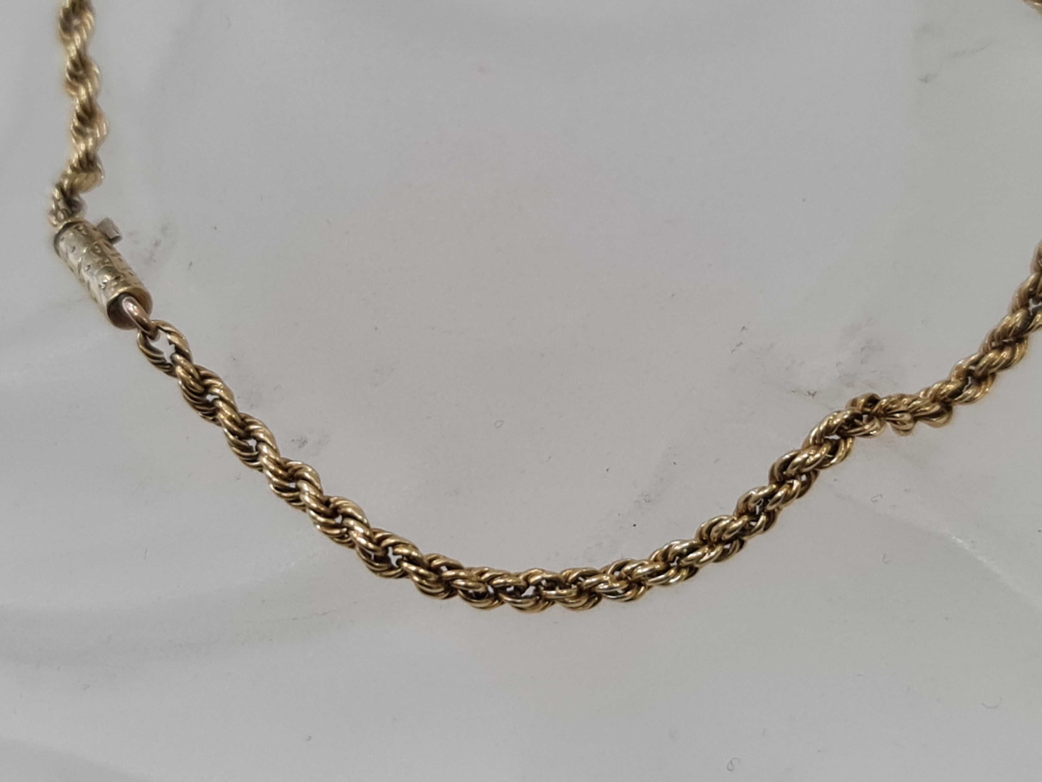 Ciekawa złota bransoletka damska/ 585/ 4.26 gram/ 19cm