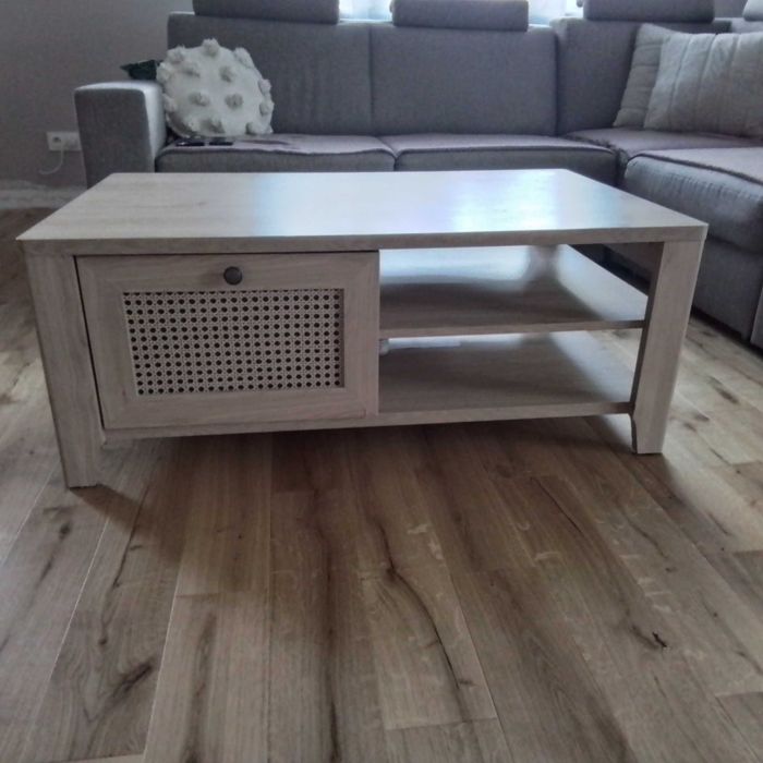 Zestaw mebli do salonu i jadalni szafka rtv stolik kawowy stół