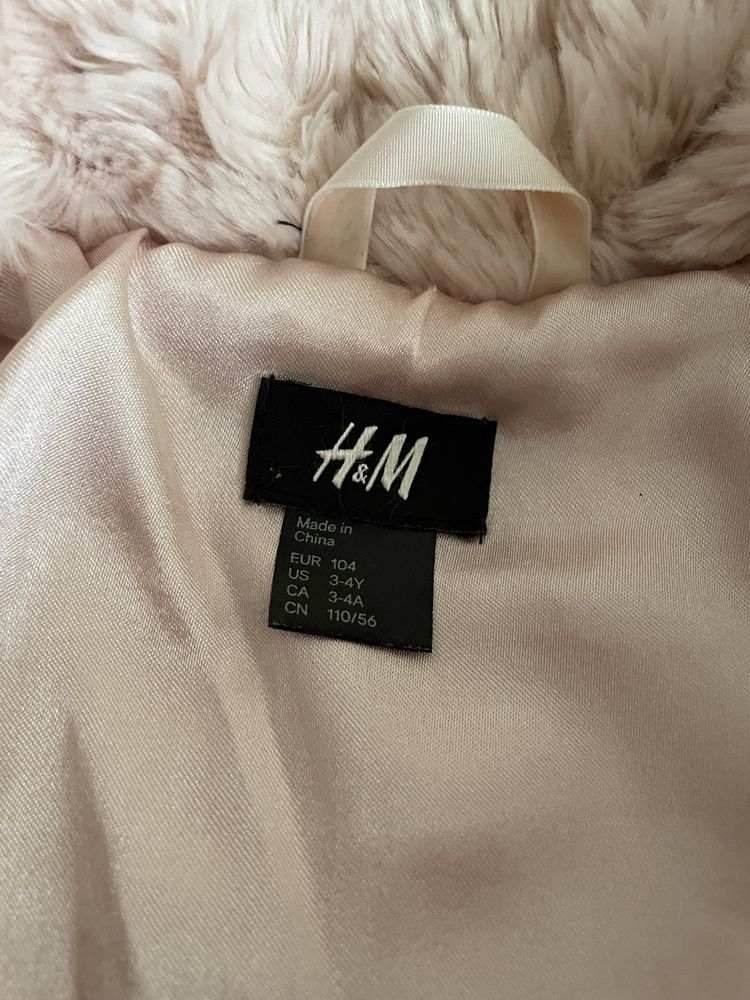 H&M bolerko narzutka różowa 104