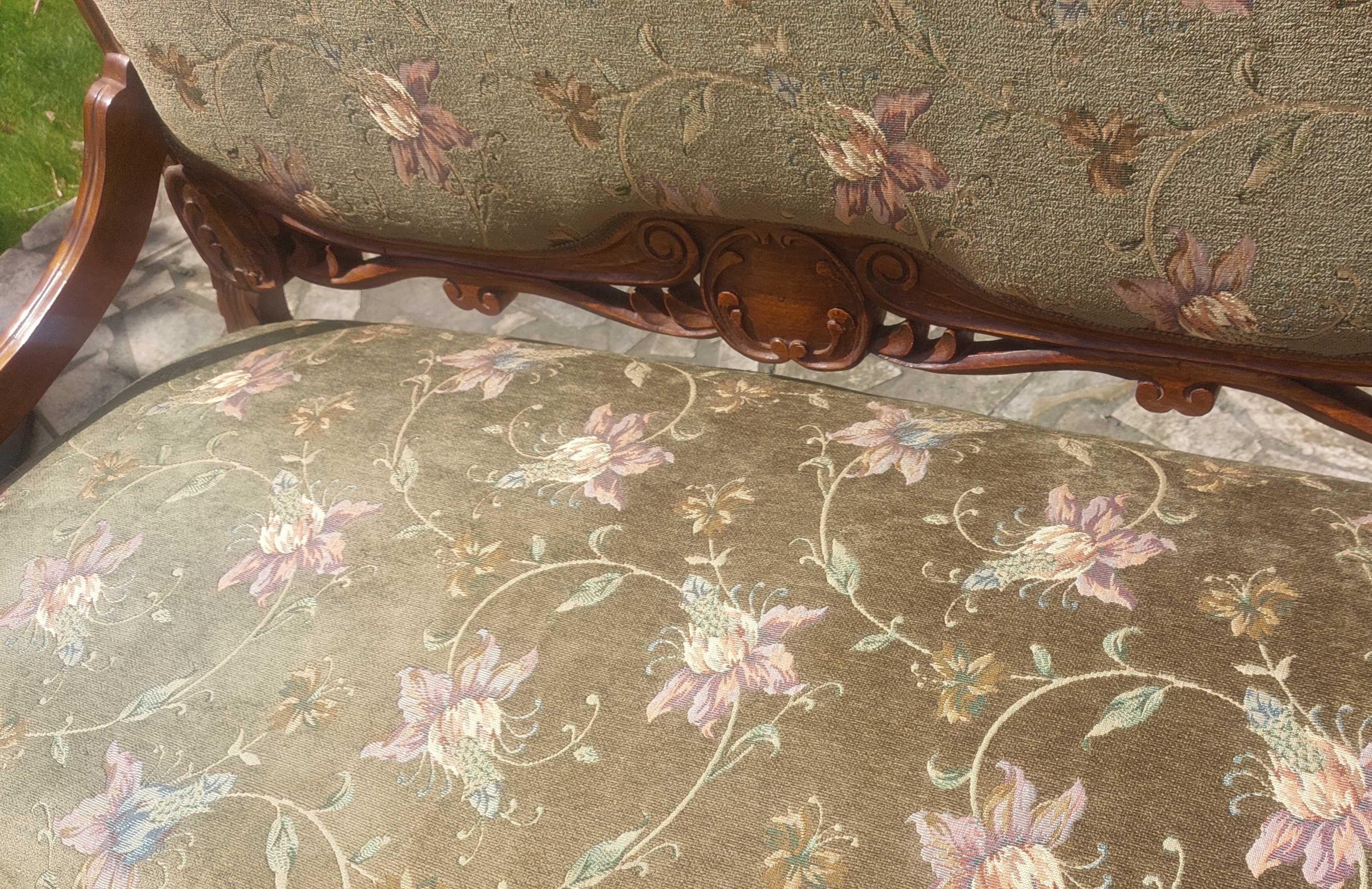 Komplet wypoczynkowy Ludwik antyk sofa i 2 fotele Kraków