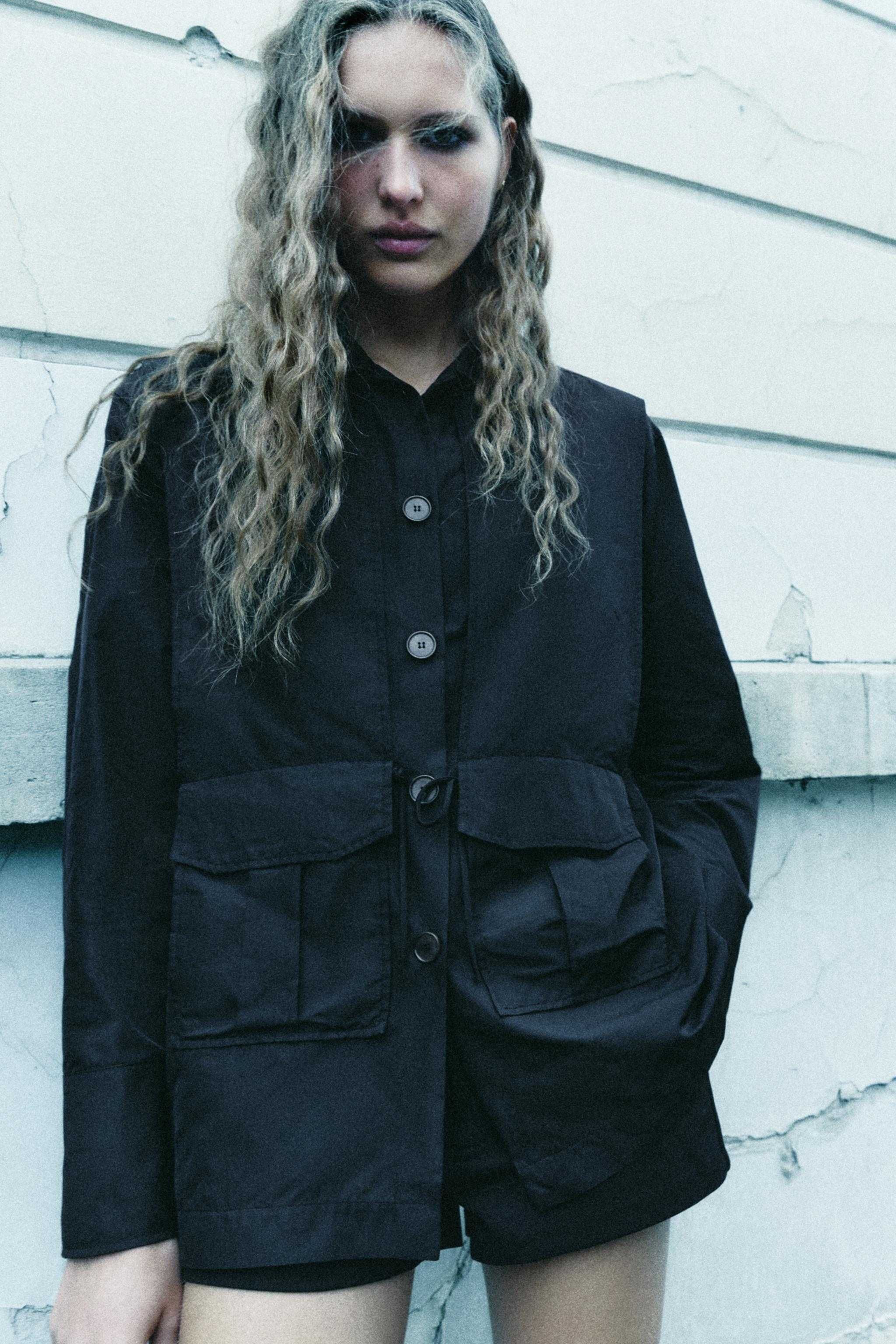Рубашка ветровка zara XS-S сорочка
