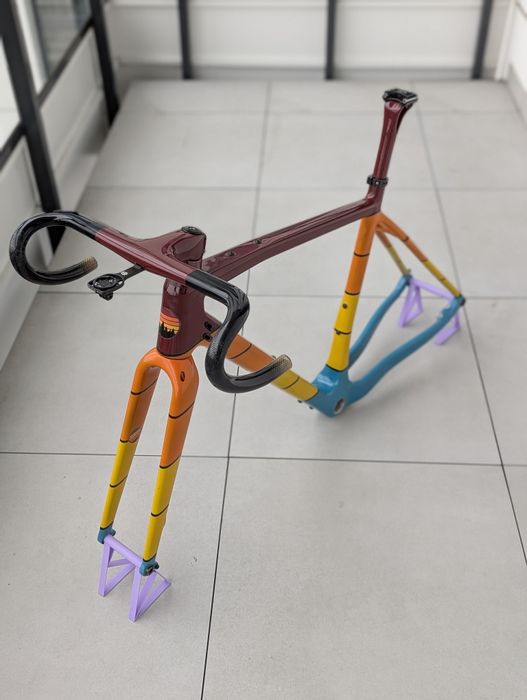 Rama frameset gravel carbon Romet Nyk 52 kierownica zintegrowana