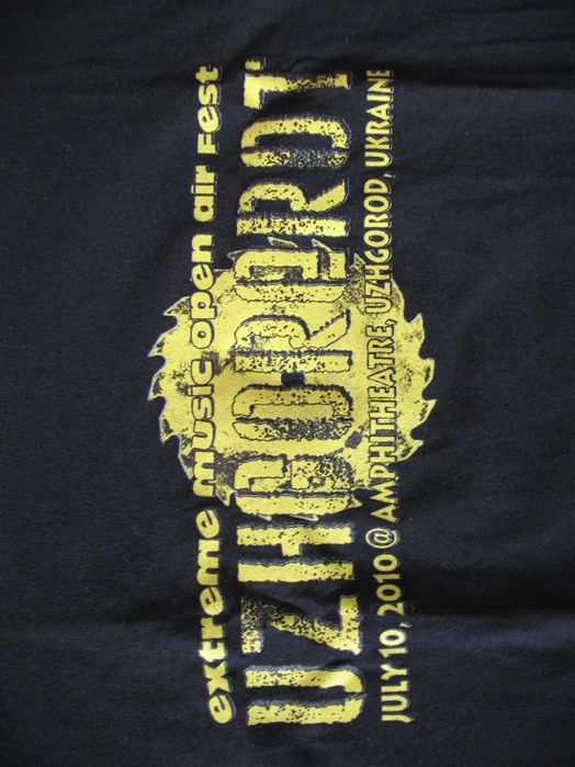 OLD SCHOOL нова чорна футболка МЕТАЛИСТУ фестиваль UZHGOREROT 2010 рік