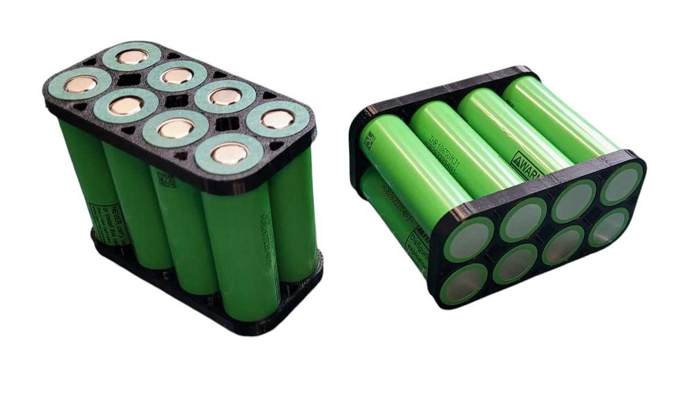 Uchwyt / koszyk na ogniwa 21700– solidny i precyzyjny element, 2x3