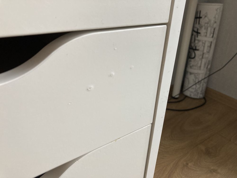 Biurko biało szare Ikea