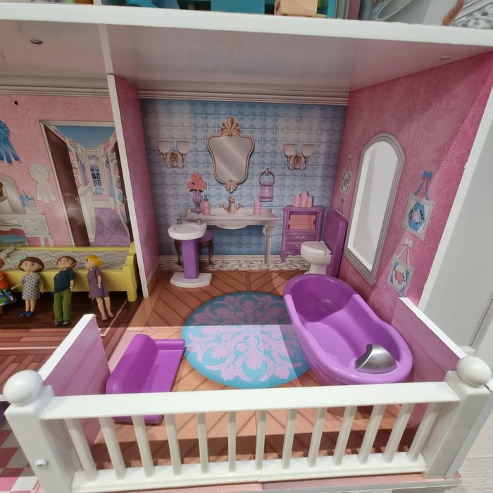 DUŻY Domek Piętrowy dla lalek KidKraft dla dzieci dziewczynki z drewna