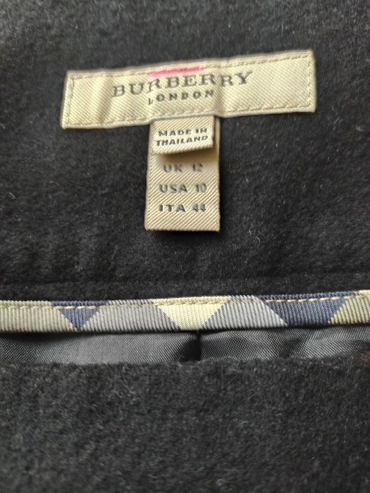 Спідниця Burberry Лондон. Чорна тонка вовна міні офісна люкс якість