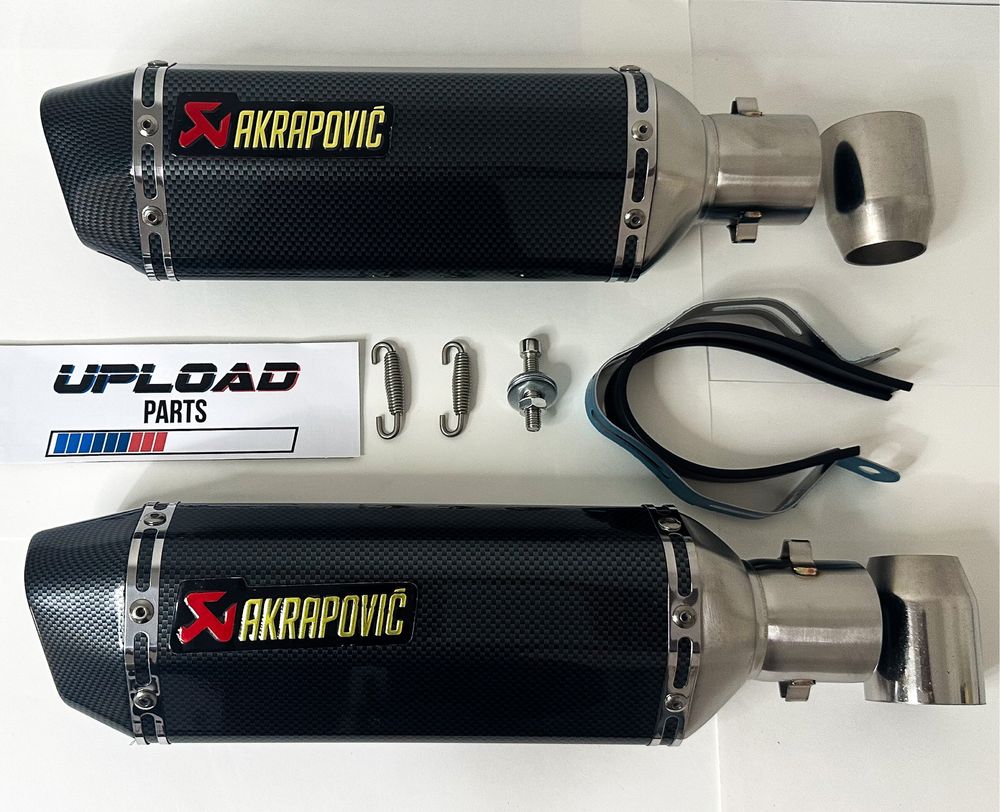 Ponteira Akrapovic Carbono Inox 37cm Escape Mota