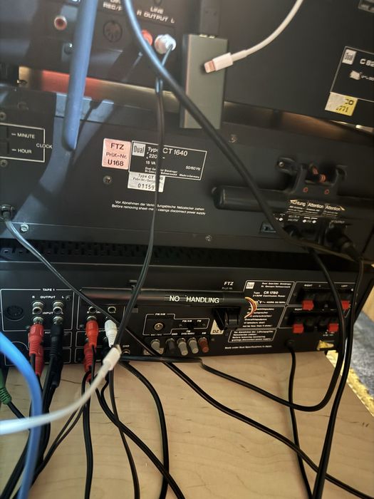 Wieża Dual amplituner, tuner i magnetofon