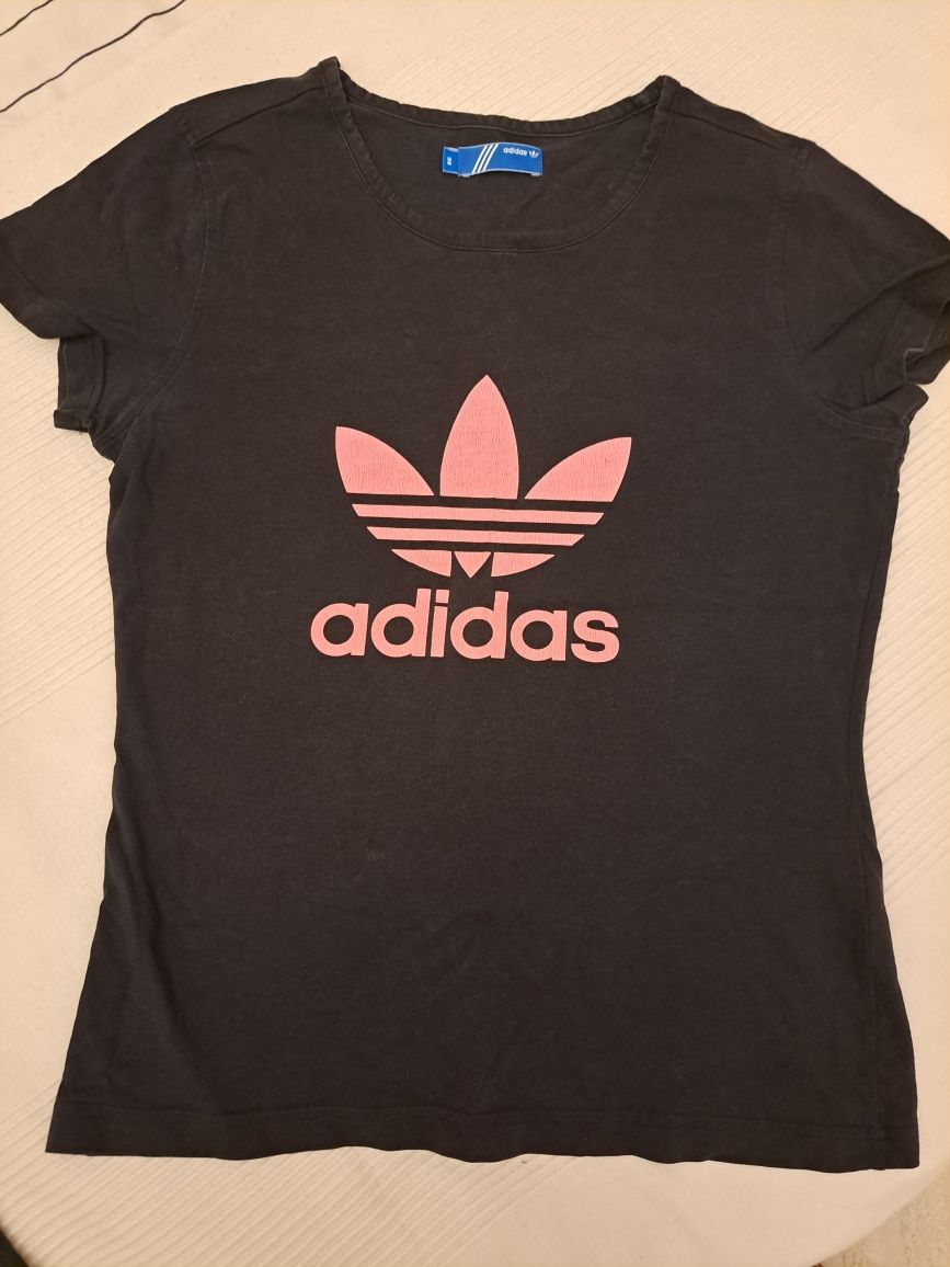 Czarna koszulka sportowa adidas r.36