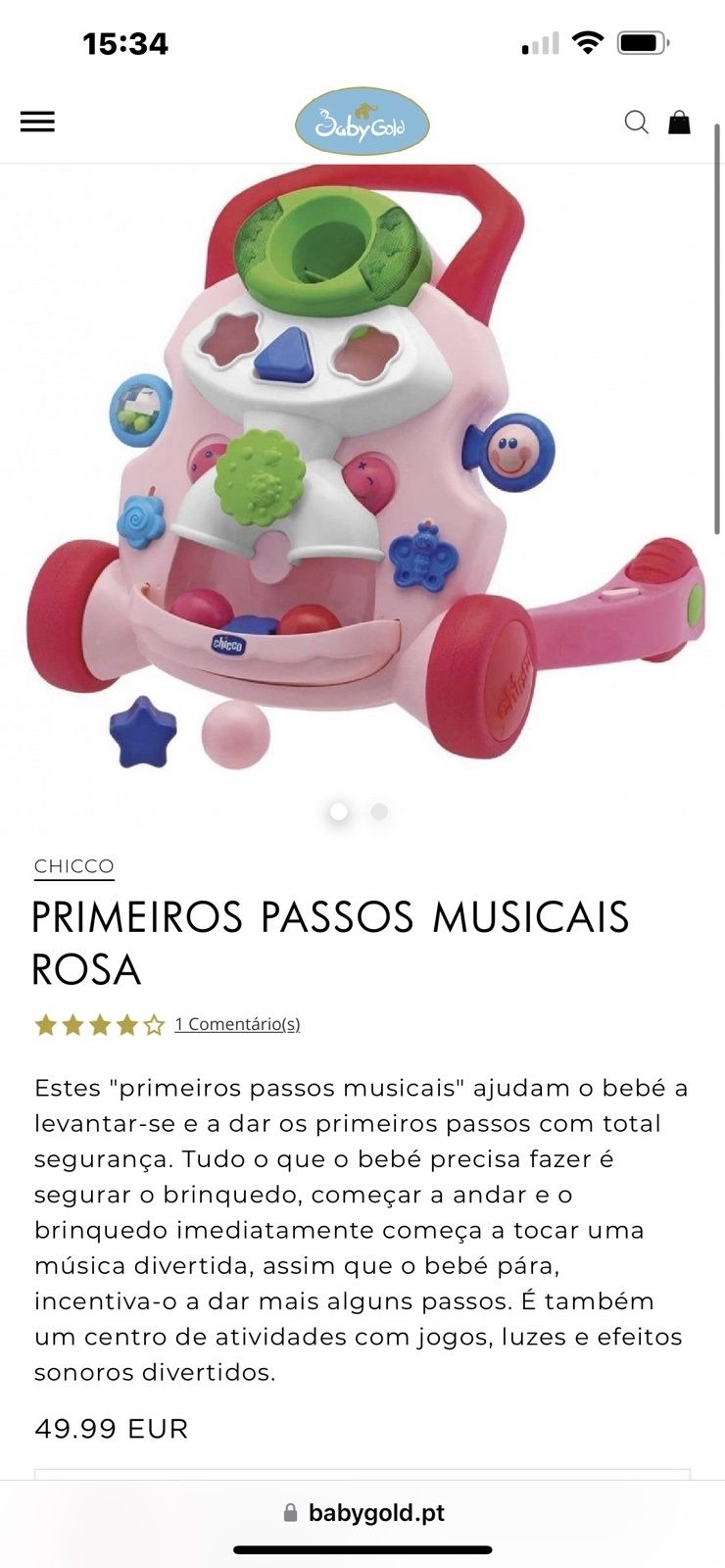 Chicco andarilho primeiros passos musicais