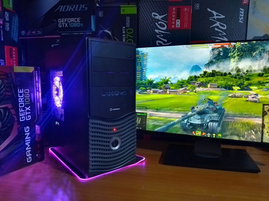 Rx470 8 гб,восемь потоков 3.5.Игровой системный блок,пк,компьютер