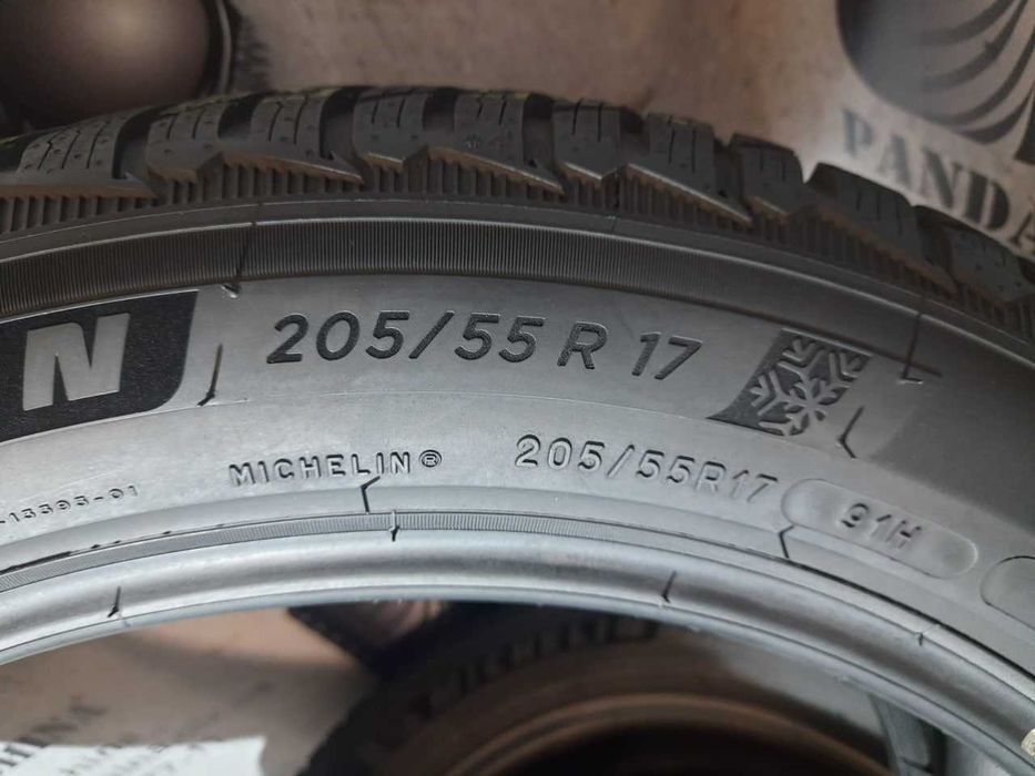 Шини 7,5мм 205/55 R17 MICHELIN PilotAlpin 5, 91H б/у зима склад