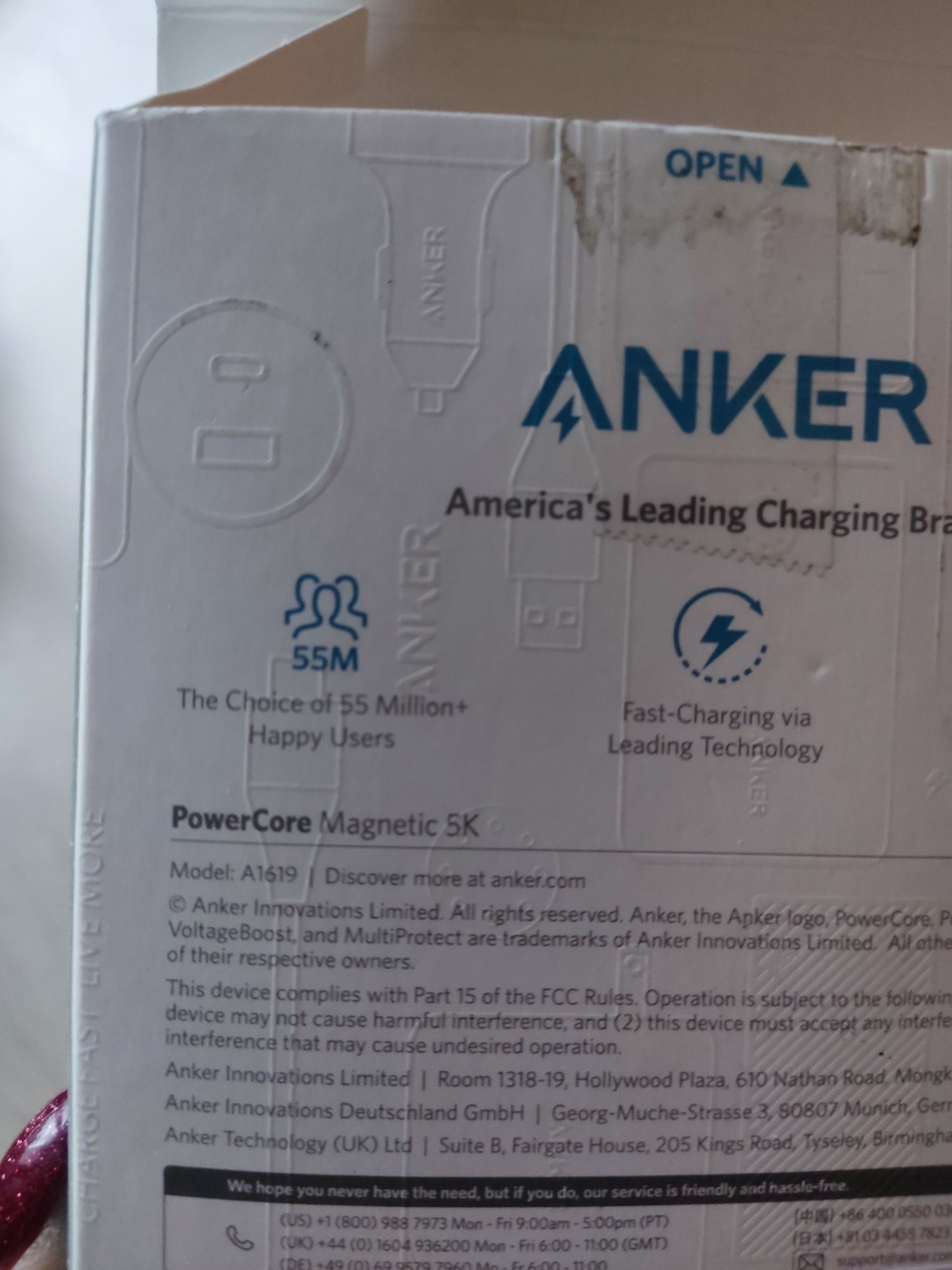 Magnetyczny powerbank bezprzewodowy Anker