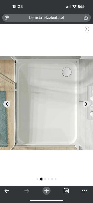Bernstein brodzik prysznicowy nowy 90 x 80 model Tim