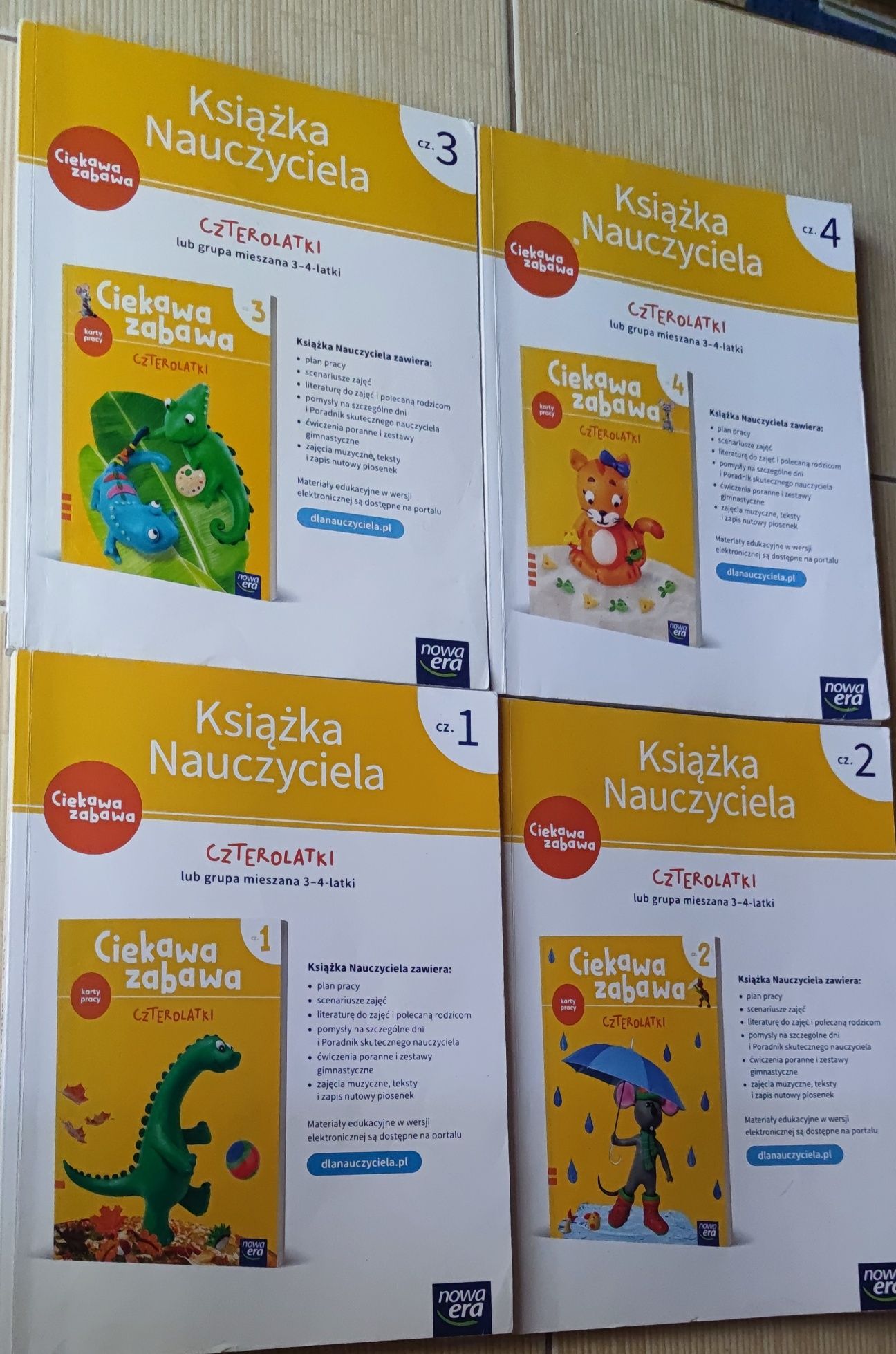 Ciekawa zabawa czterolatki książka nauczyciela