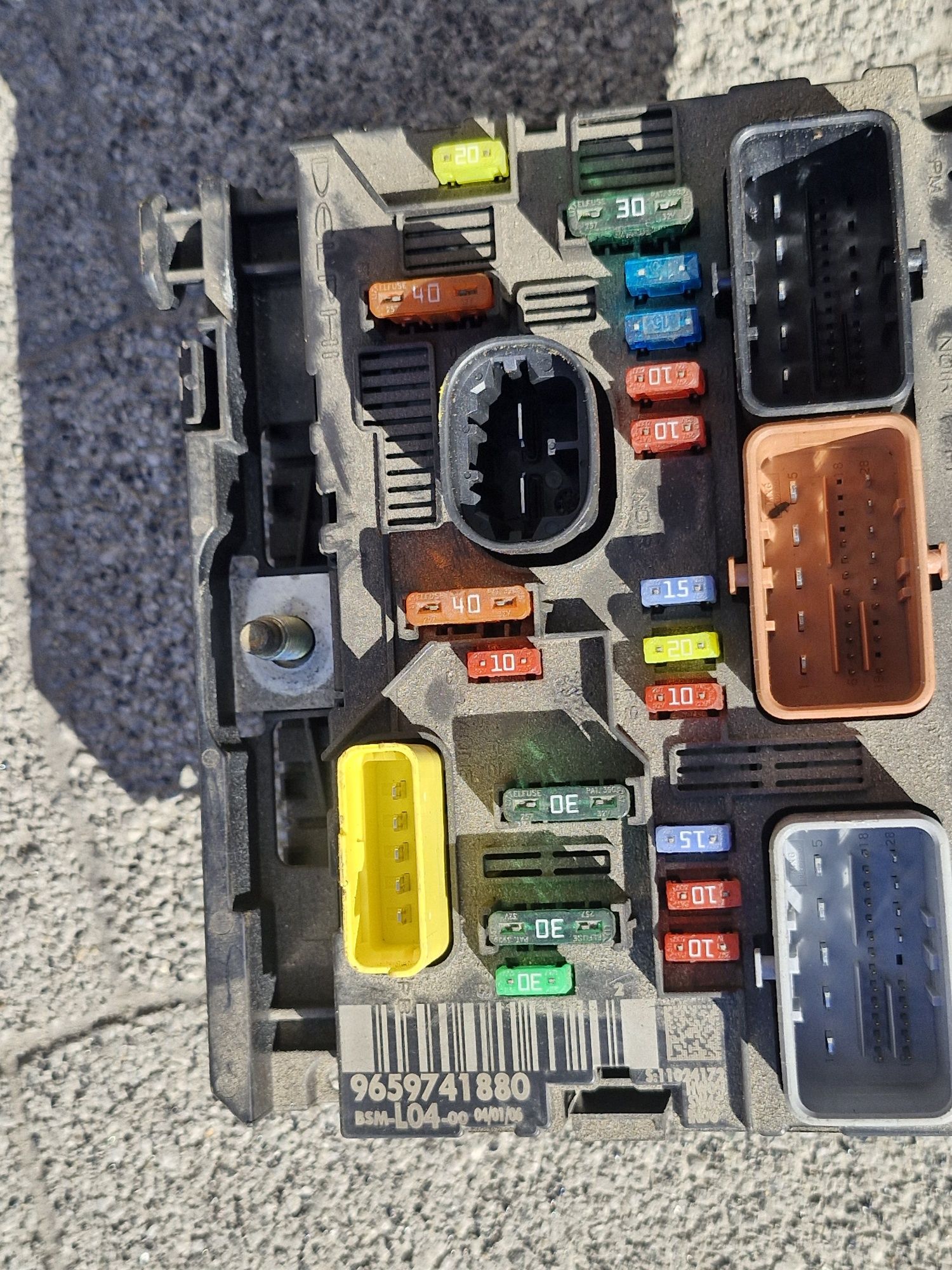 Modul bsm skrzynka bezpiecznikow citroen peugeot