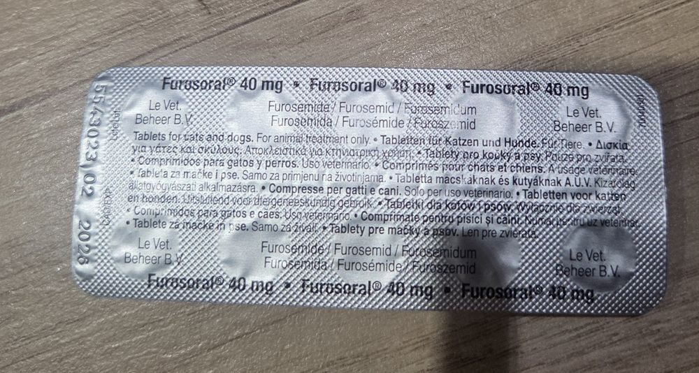 Furosolar 40mg dla zwierzaka