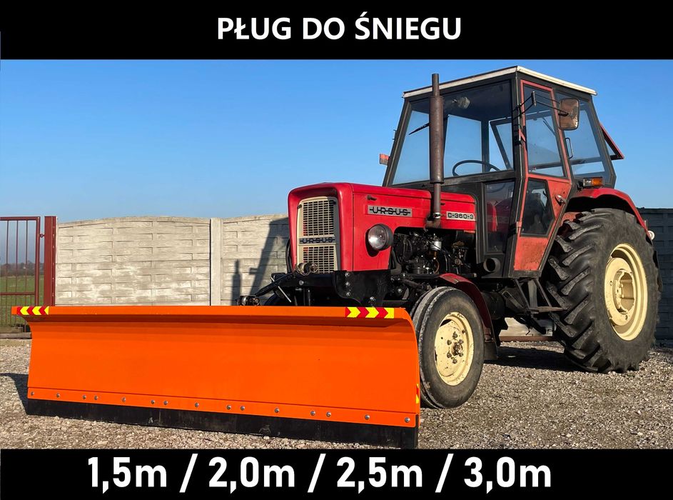 Spych pług do śniegu 1,5/2,0/2,5m/3,0m Na TUZ i Euro-Ramkę