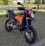 KTM 950 sm 2008r SUPERMOTO Czarna Rama Akrapovic