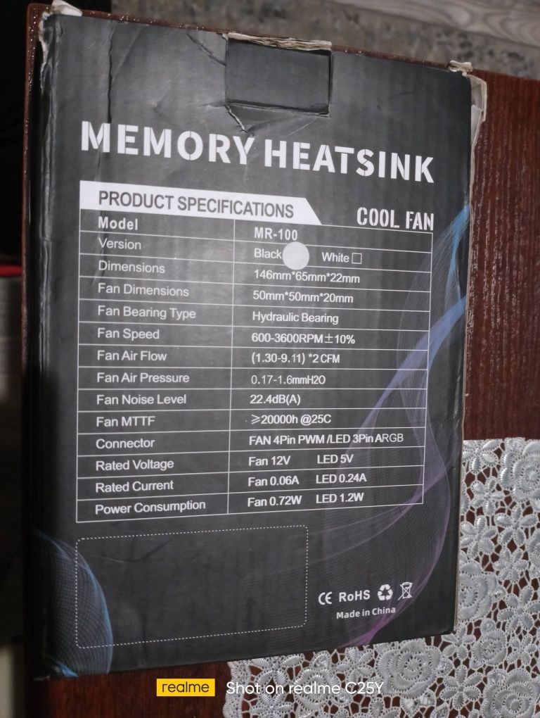 radiator pamięci RAM MR-100