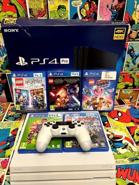 Sony PS4 Pro 1tb+Pakiet Lego x5 Gier Gwarancja 12m Szczecin Ufogames