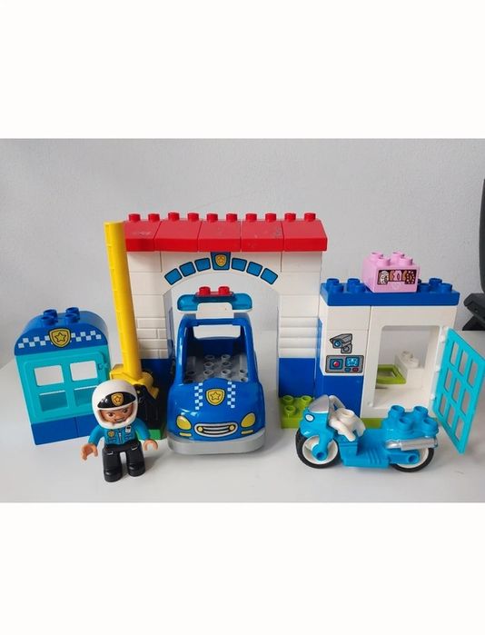 Lego duplo 10902 posterunek policji policja radiowóz motor zestaw kloc