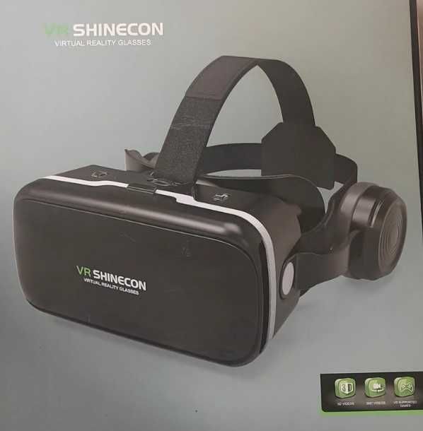 Okulary VR Shinecon G04e 3D z wbudowanymi słuchawkami - do telefonu