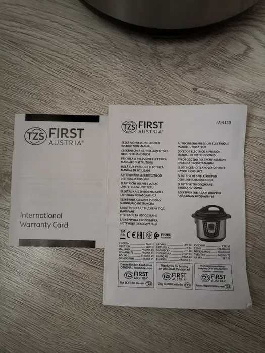 Szybkowar elektryczny kombiwar 6L FIRST AUSTRIA