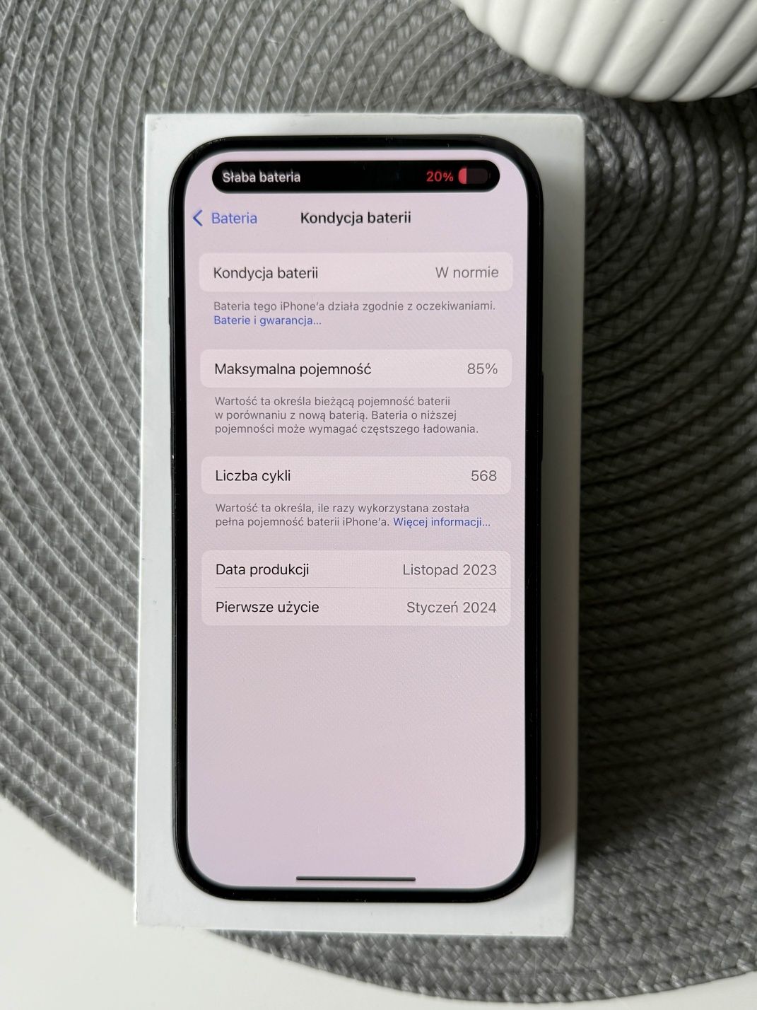 iPhone 15 - 128gb - 85%