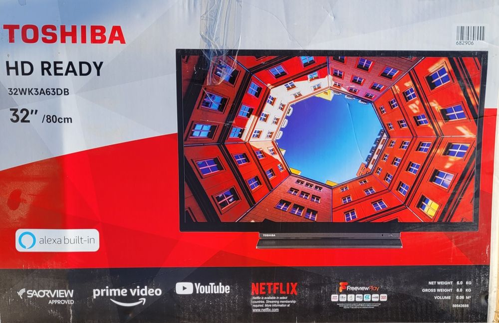 Telewizor 32 cale LED toshiba Smart TV Wifi netxflix USB. Nowy