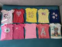 Zestaw 10 koszulek r.122-128 C&A, F&F, H&M