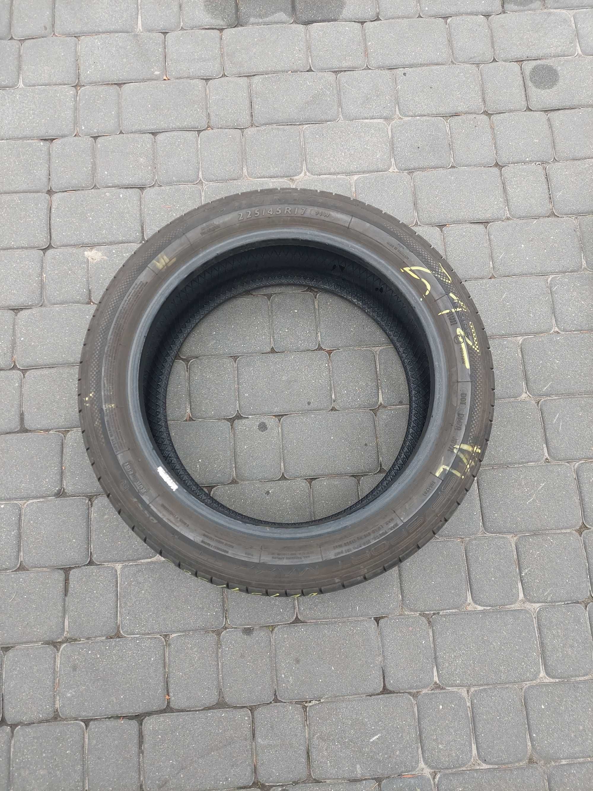 OPONA DUNLOP 225/45/17 6.99 MM LATO 1 Sztuka 2016 Rok