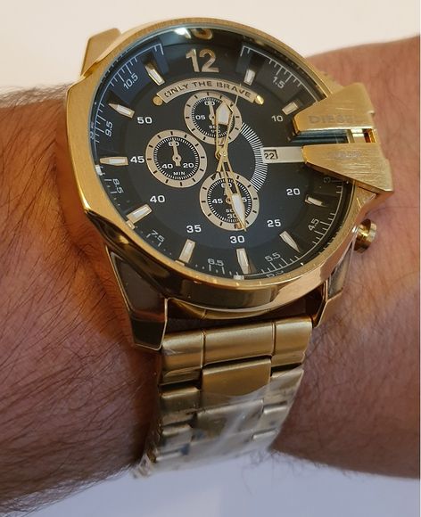 Zegarek DIESEL DZ 4344 złoto-czarny bransoleta