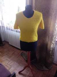 bluzka sweterek damski żółty L/M