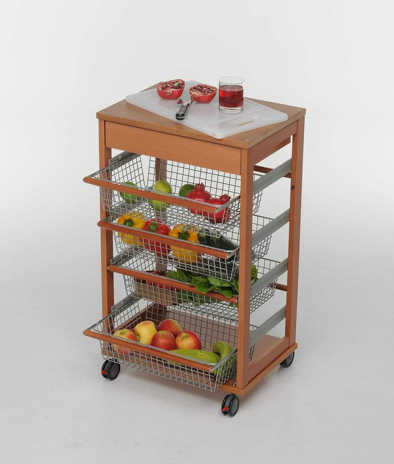 Кухонний візок полиця Foppapedretti ilverduriere cart food Noce