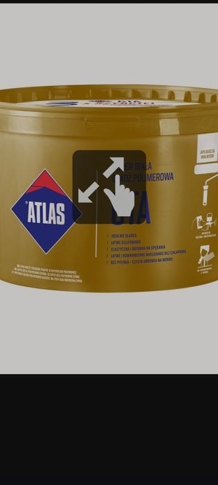 Gładź Atlas 25kg +wałek 24cm