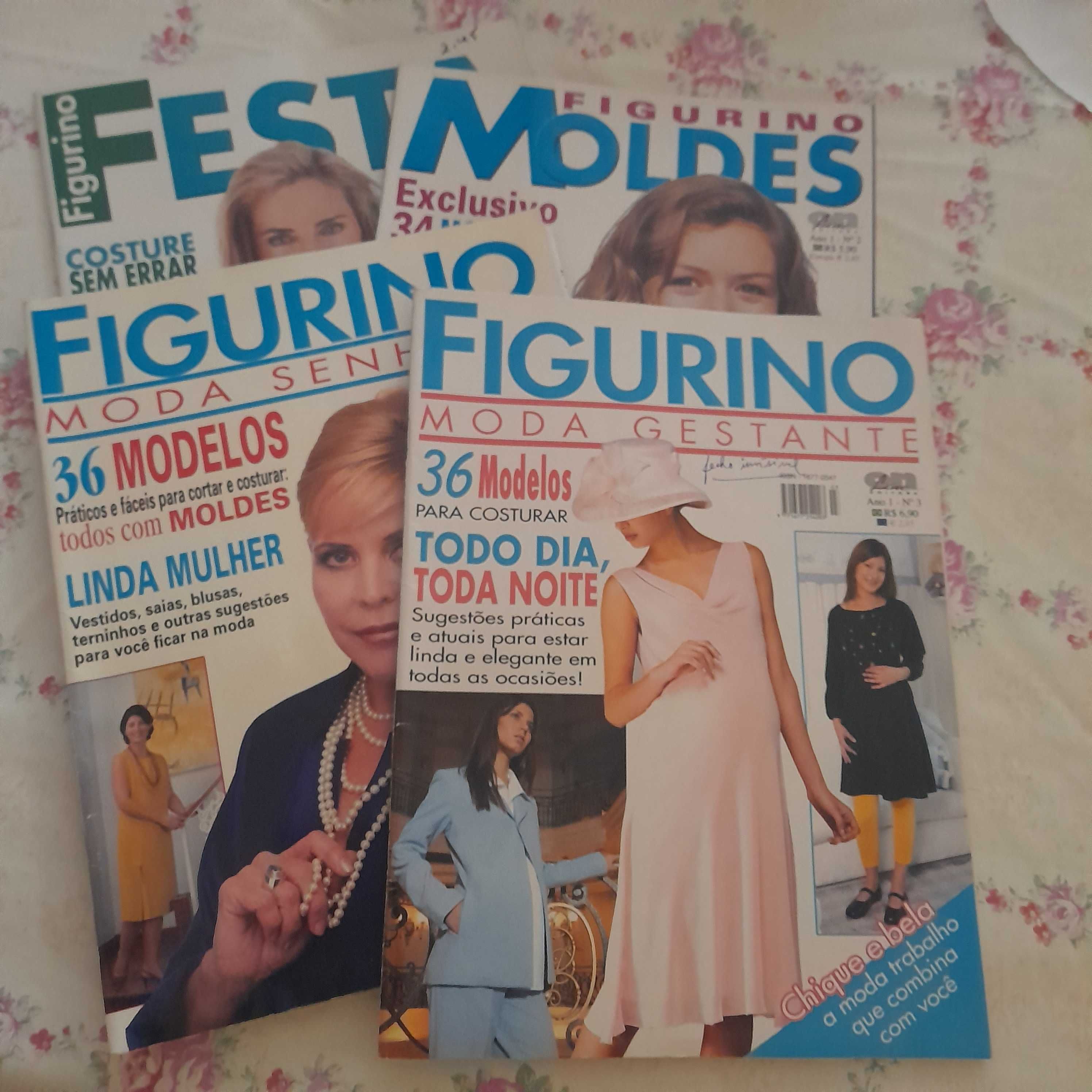 Revistas de Moda "FIGURINO" - com moldes