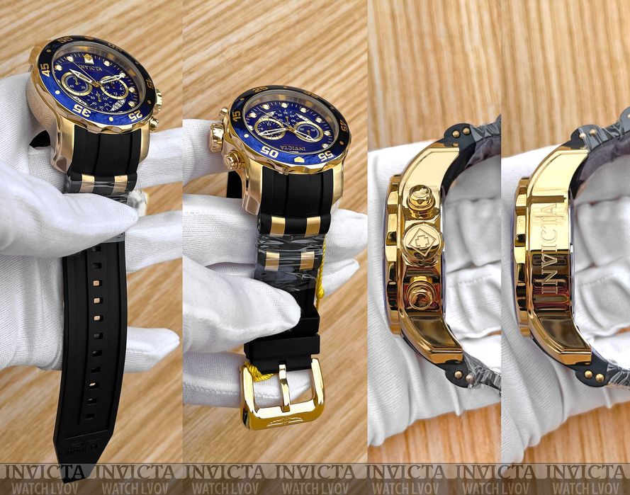 Годинник чоловічий Invicta 6983 Pro Diver Scuba Blue Gold 48 mm.