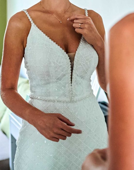 Suknia ślubna, rozmiar 34/36