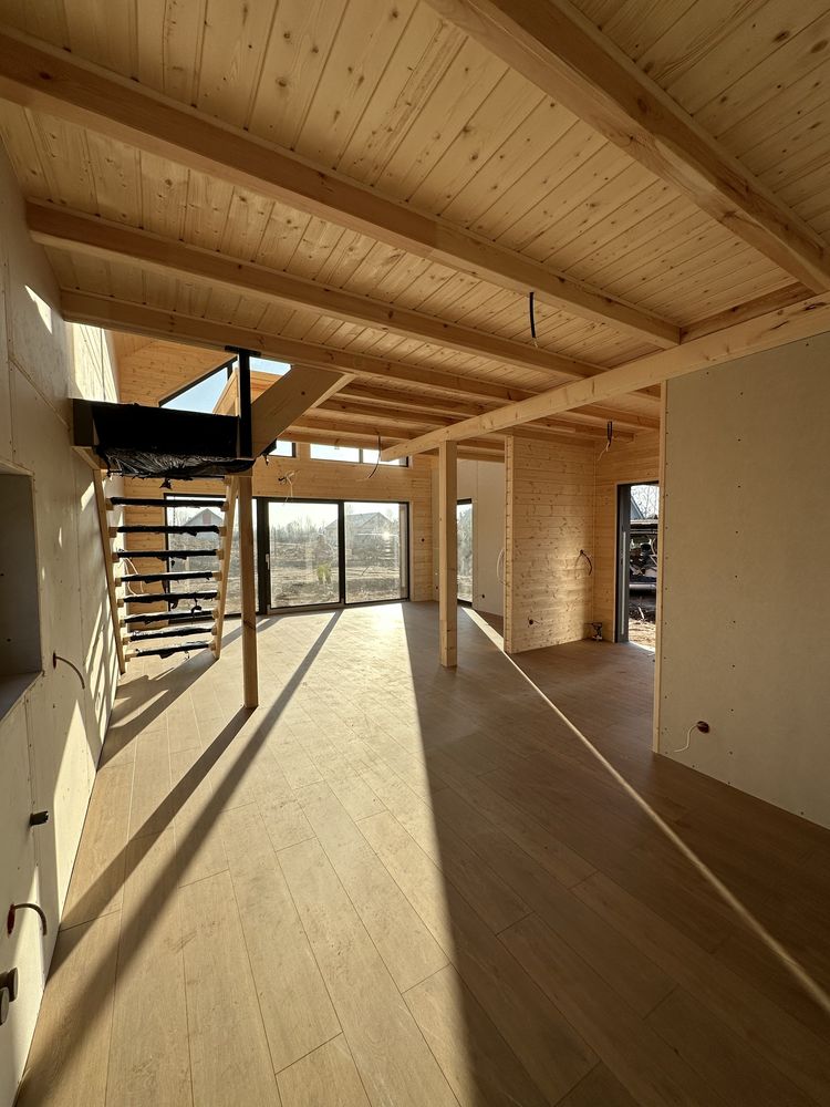 Nowoczesna Stodola / 105m2 (70m2 zabudowy na zgloszenie) Dom drewniany
