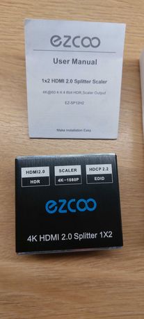 Konwerter rozdzielacz DAC EZCOO EZ-SP12H2 4K HDMI 2.0 Splitter