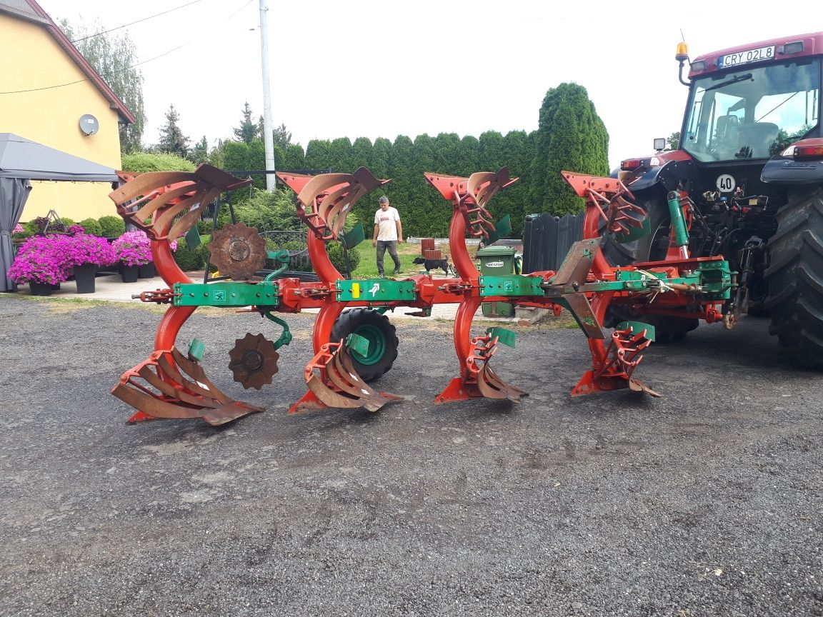 Pług Kverneland ed 100 4 skibowy sprowadzony.
