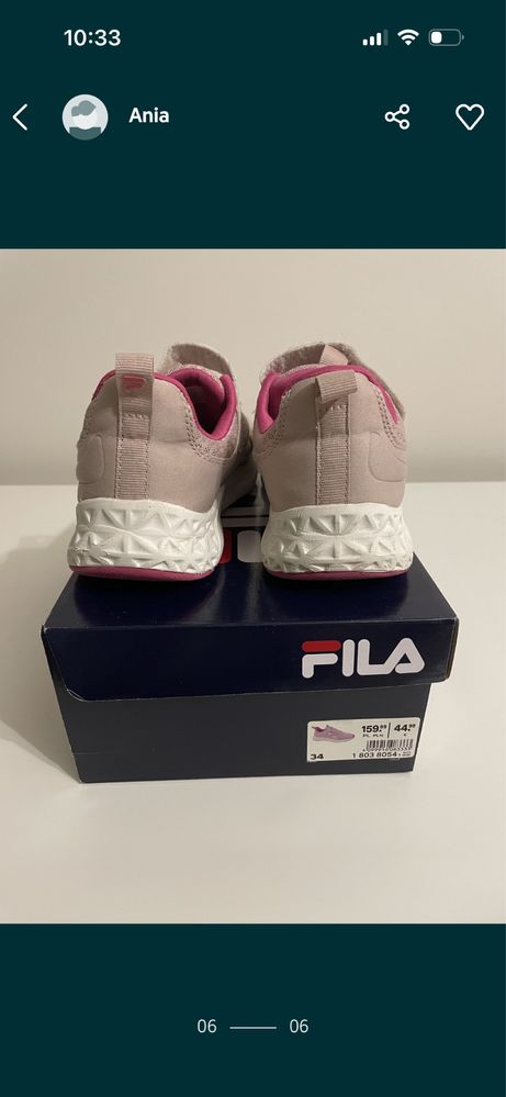 Buty dziewczęce Fila r.34