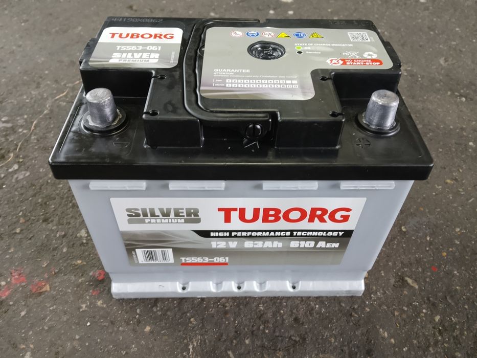 Akumulator Tuborg 63ah 610a Sprawny , Mocny