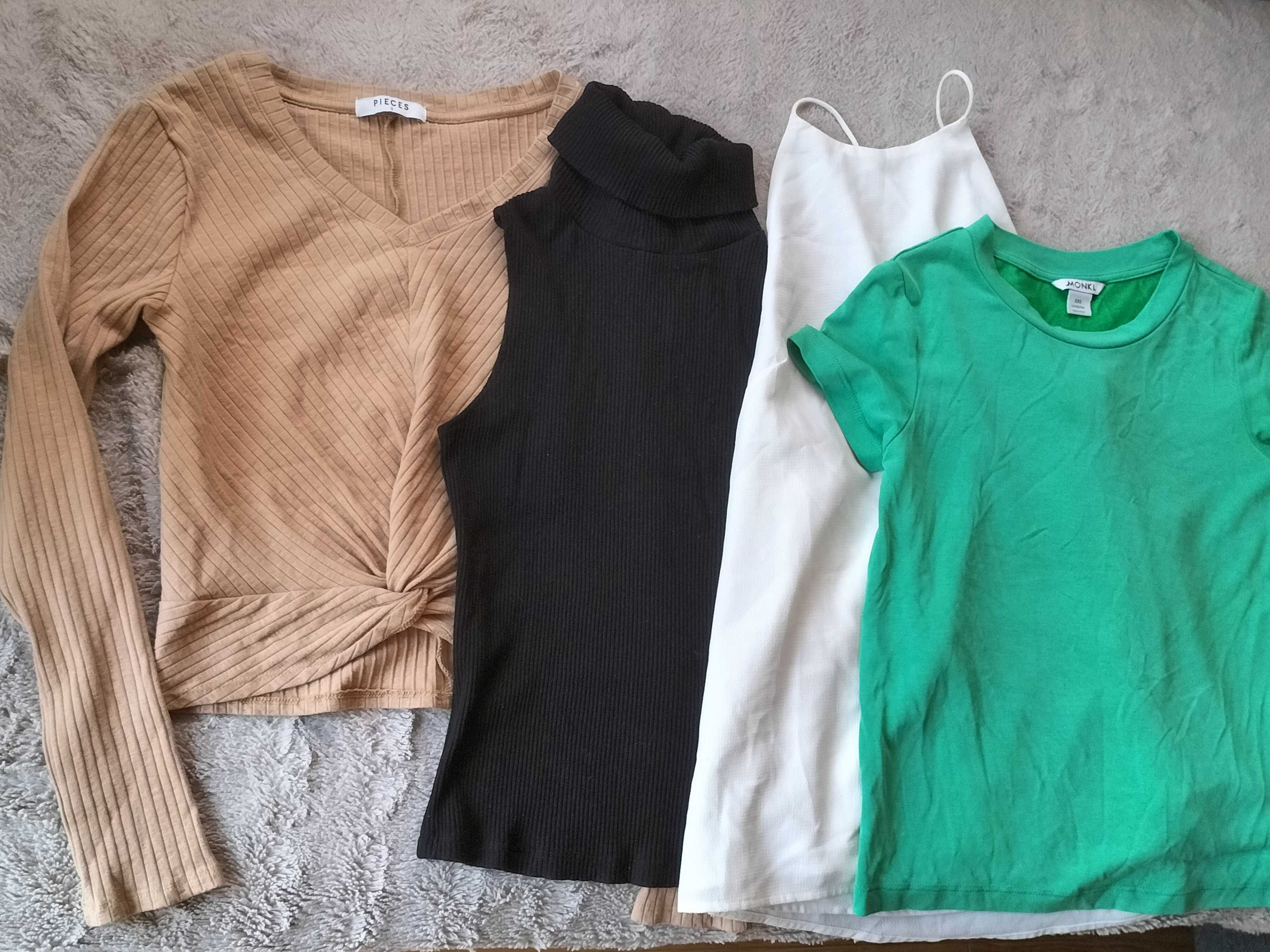 Zestaw bluzek xs/s monki pieces