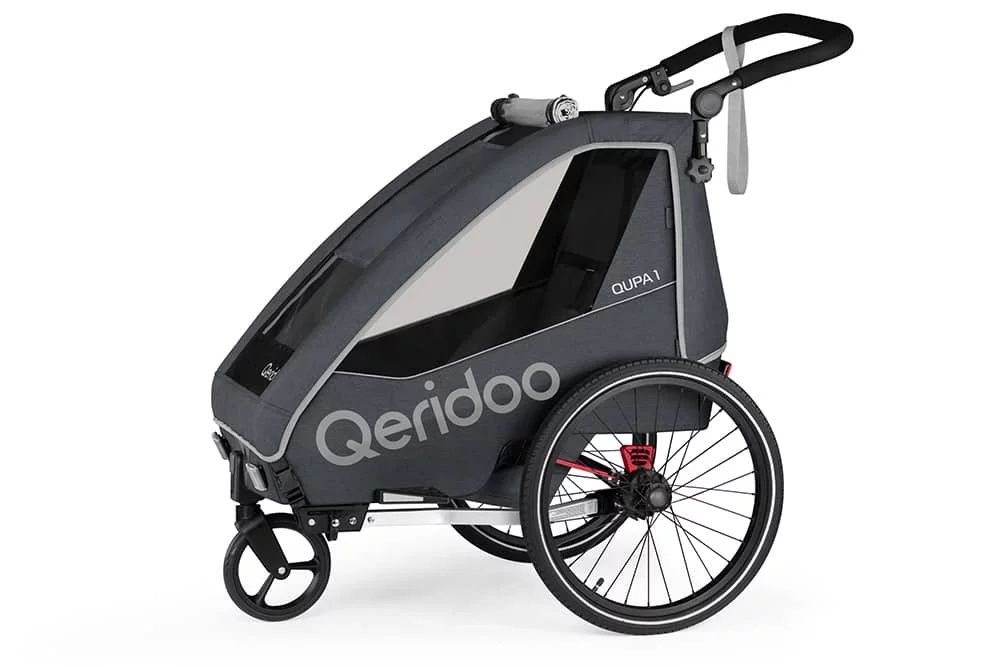 Qeridoo Qupa 1 Grey wózek przyczepka rowerowa
