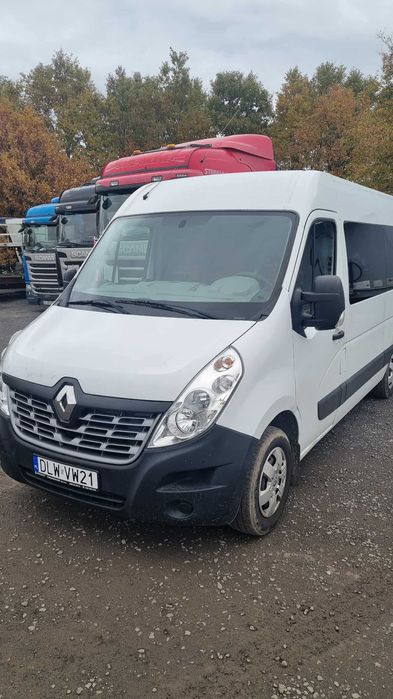 Renault Master 9 os, krótki, 2x Klima, 2x Ogrzewanie, Webasto, Hak,