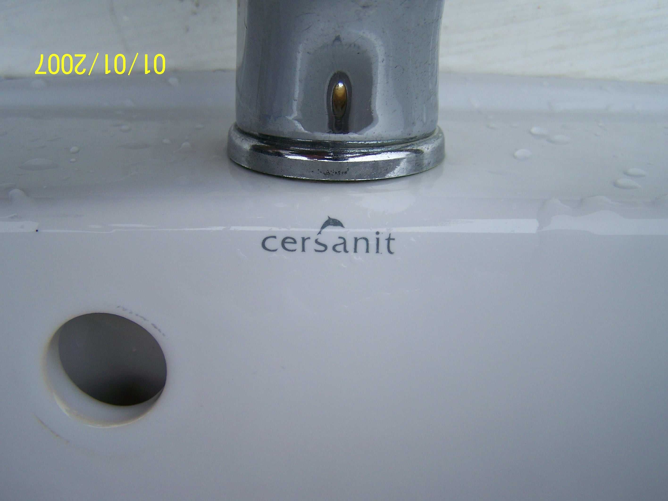 umywalka zlew łazienkowy kompletna. cersanit 44,5x35 cm.